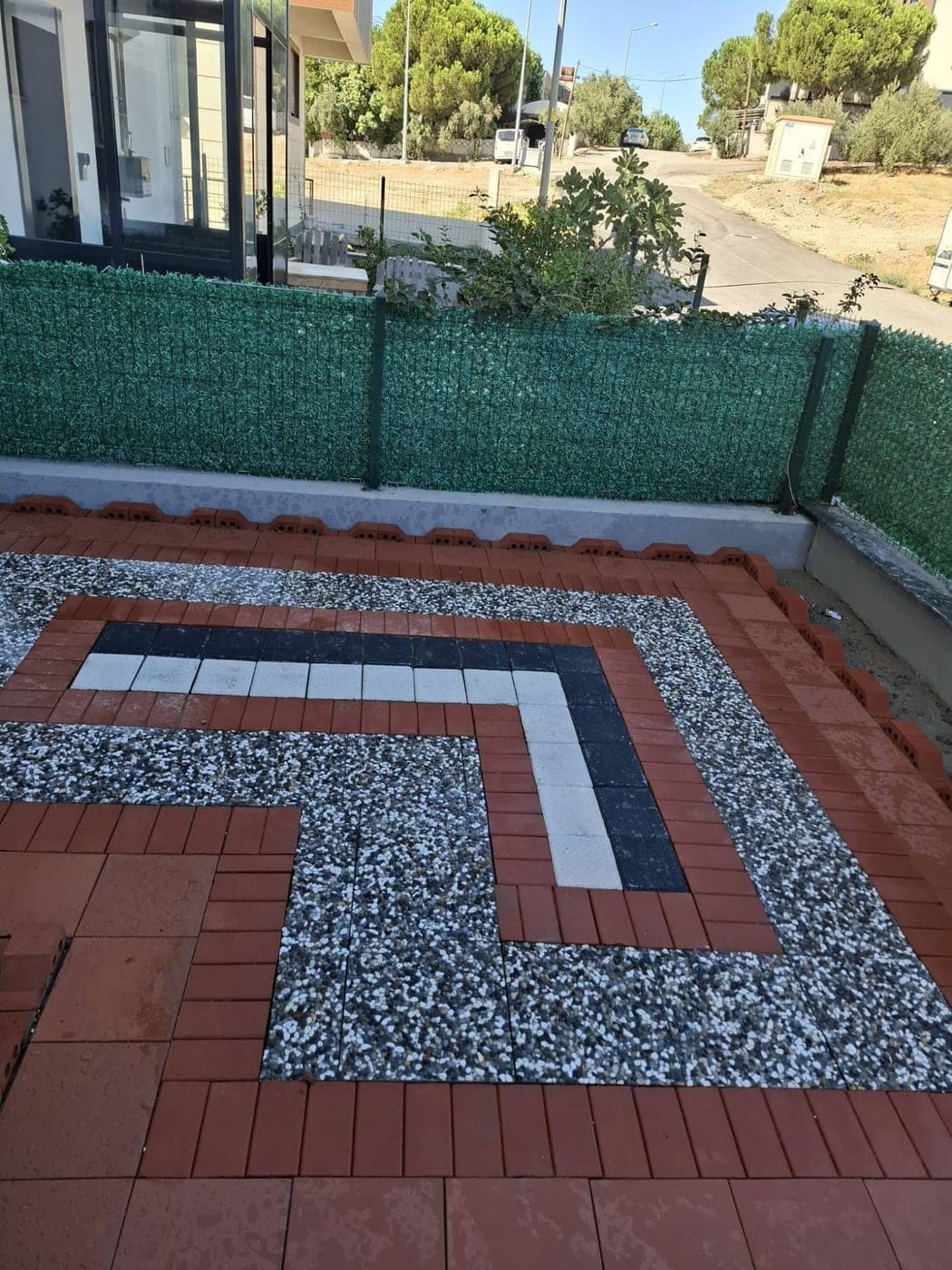 Renkli ve Desenli Taş uygulaması 3 - HMF Desen Yapı
